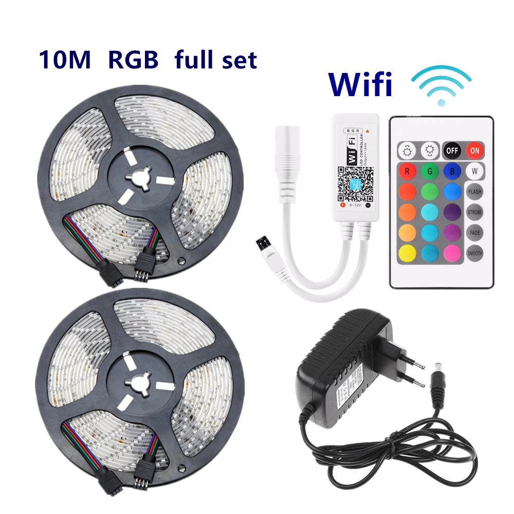 5 м RGB светодиодный ленточный светильник ленточная лента 10 Светодиодная 15 диодные
