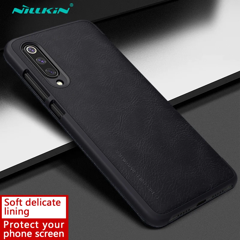 Чехол для Xiaomi mi 9 Nillkin Qin Series из искусственной кожи, чехол-книжка для mi 9 SE, кожаный чехол-кошелек из натуральной кожи
