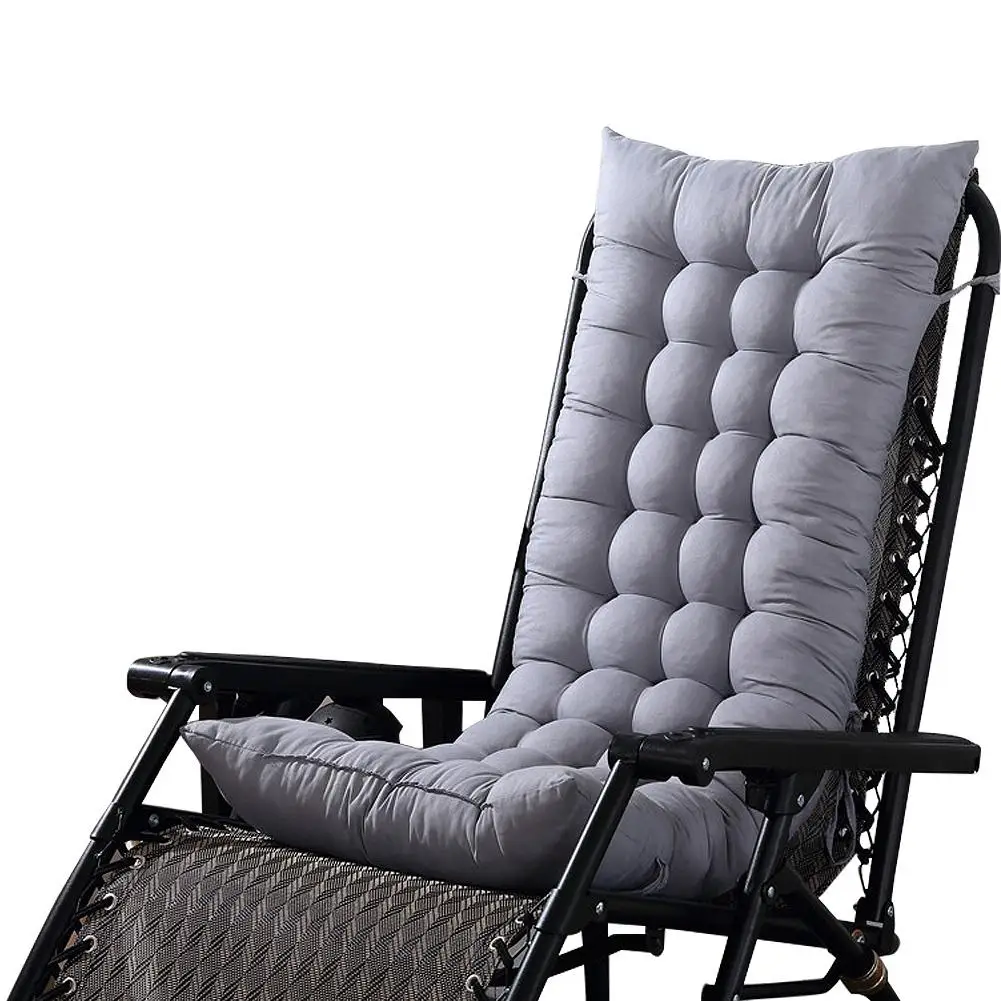 Light Grey Длинный шезлонг скамейка спинка стул Подушка качалка Подушка Татами коврик ротанговый стул садовая подушка для кресла, дивана коврик - Цвет: Light Grey