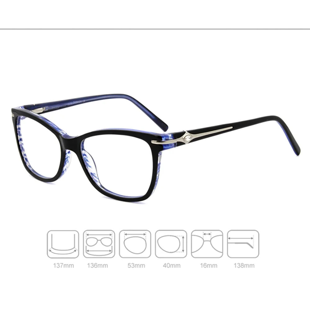 Женские очки с квадратной оправой из ацетата со стразами элегантные винные