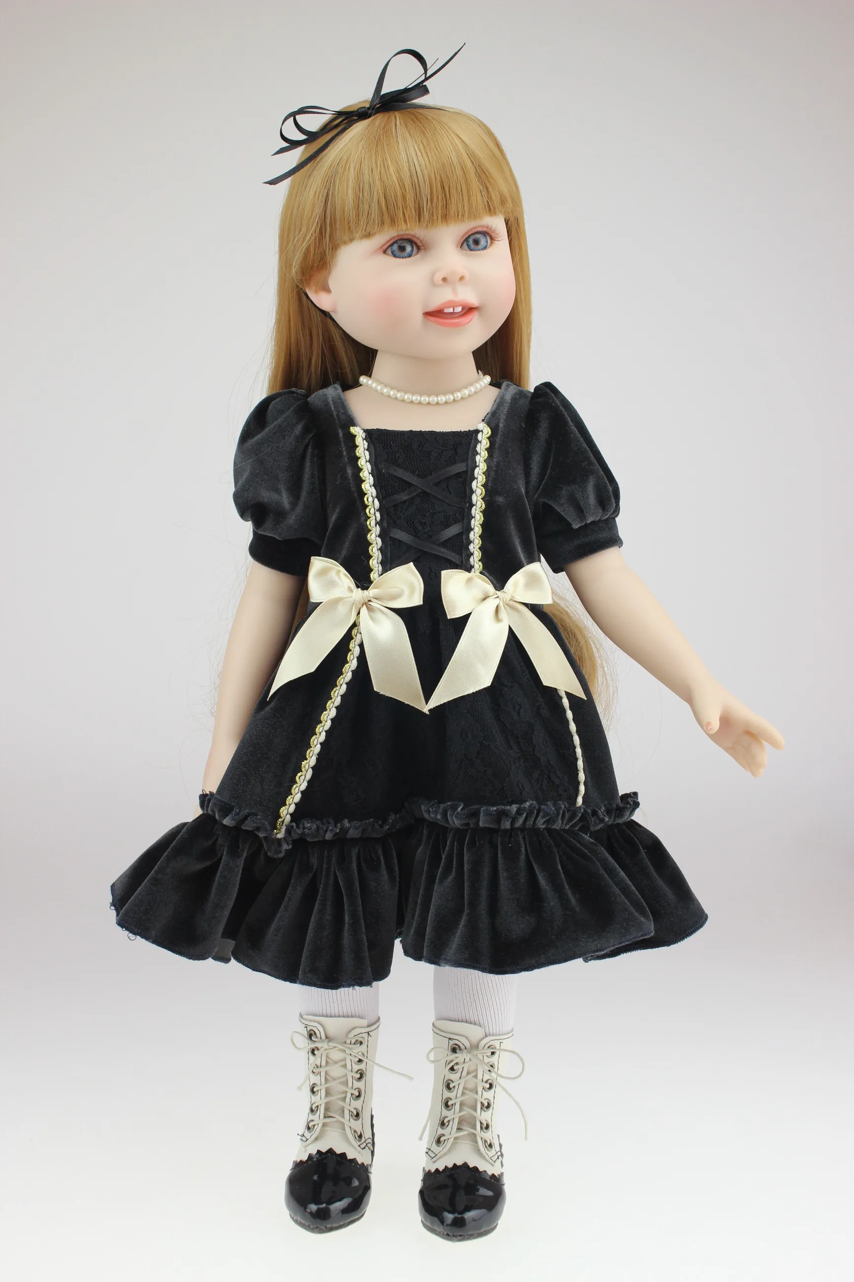 Фото Кукла для девочек 18 дюймов 1/3 модные американские куклы полное виниловое тело с