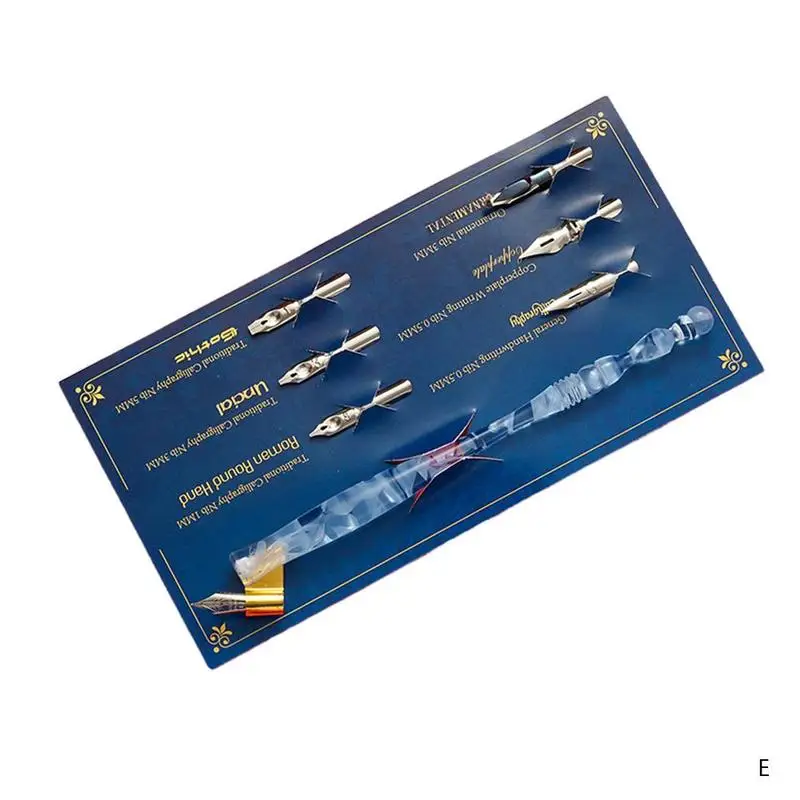 

Round Rod Dipped Pen Fountain Pen Set Comic Calligraphy Dipped Kit Fountain Drawing Sketch For Lettering Pen Pen U9K1