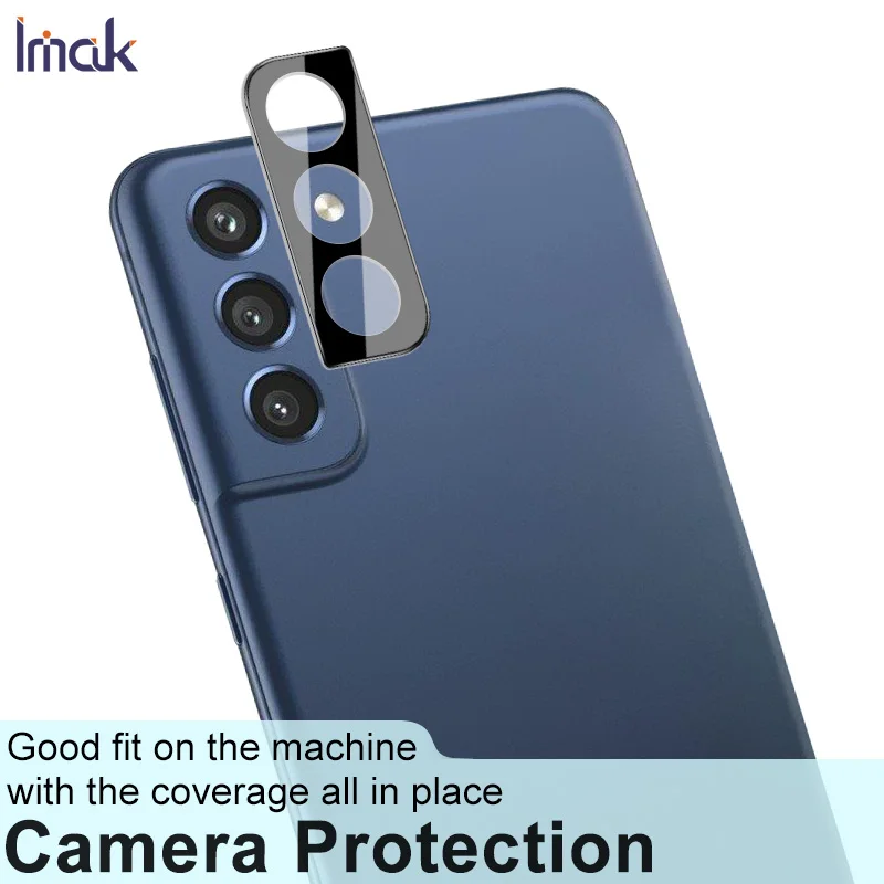 

Imak 1 компл. HD износостойкое стекло объектива черная пленка для Samsung Galaxy S21 FE 5G Защита камеры