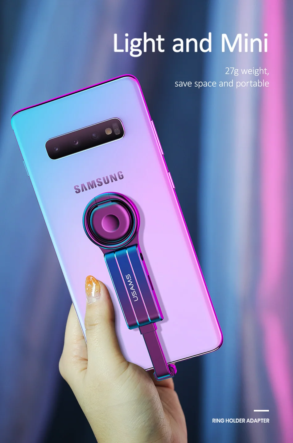 USAMS Тип C 3,5 мм Aux адаптер type-c OTG Аудио адаптер для samsung S10 S9 USB C к type C двойной QC PD 3,0 адаптер быстрой зарядки