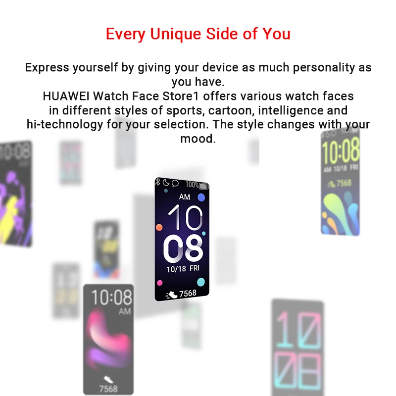 Глобальный смарт браслет Huawei Band 4 цветной AMOLED сенсорный экран 0 95 дюйма