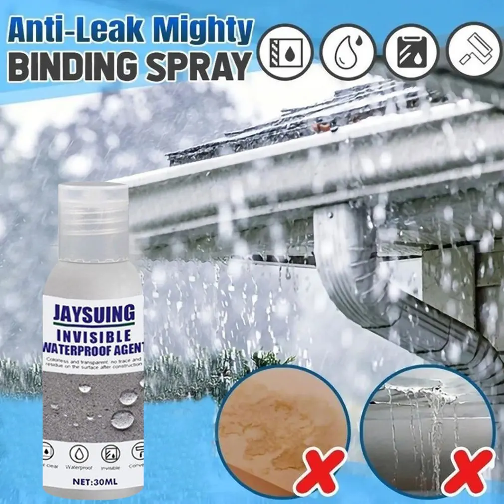 

Leak Repair Spray Nano Waterproof Adhesive Auto Repair Waterproof Agent Osmotic Roof Repair Waterproof Glue