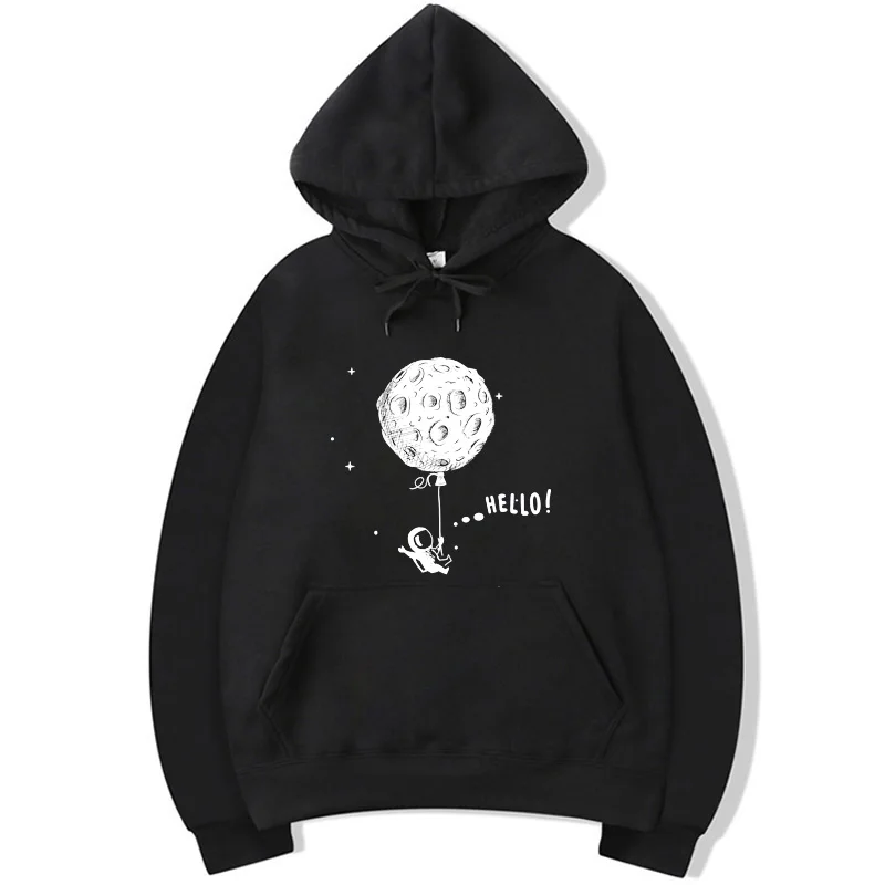 

XIN YI Fashion brand men's hoodie funny spaceman print spring and autumn men's casual pullover Hip hop men's Hoodies Sweatshirt