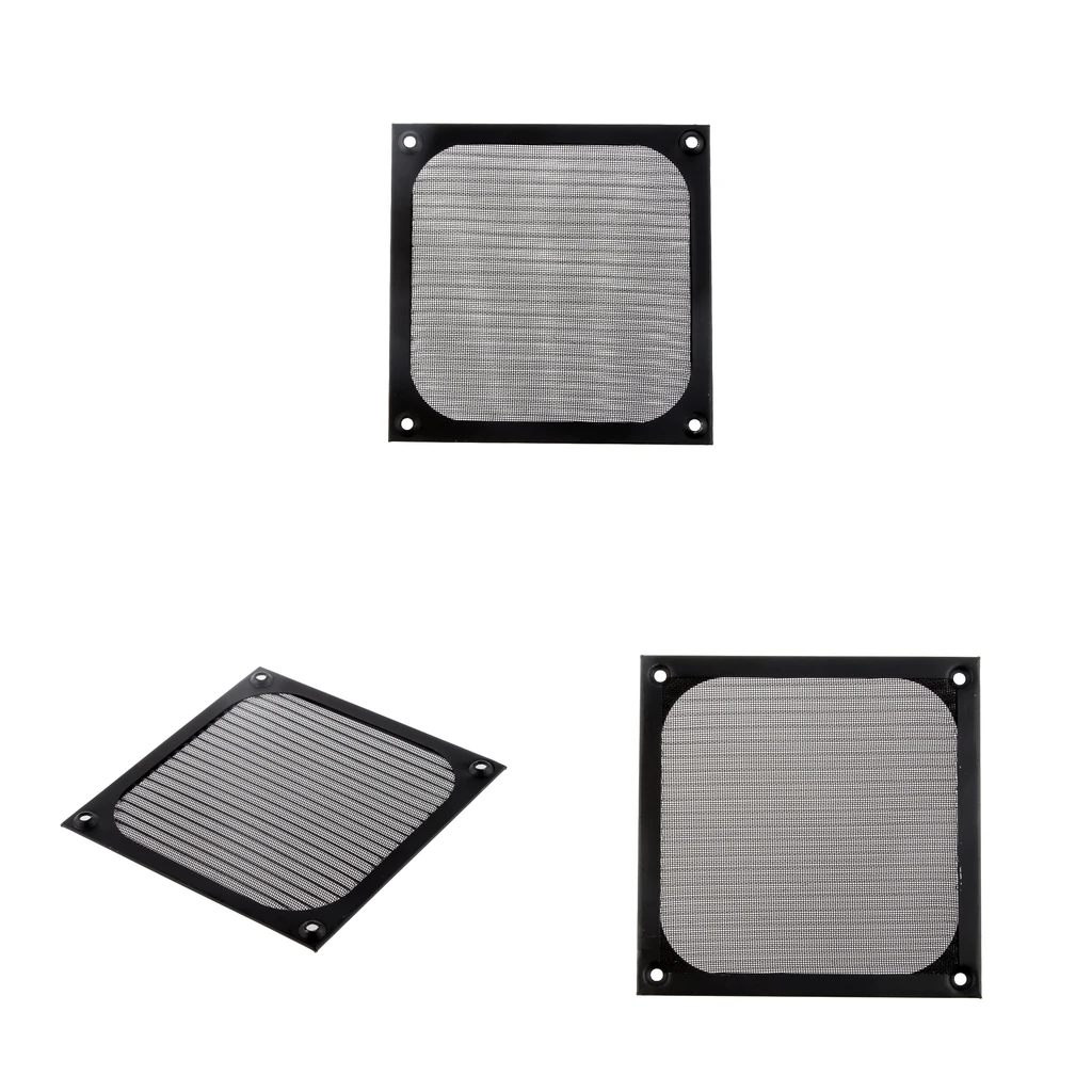 3х120 мм черный вентилятор охлаждения для ПК Пылезащитный фильтр чехол с защитой