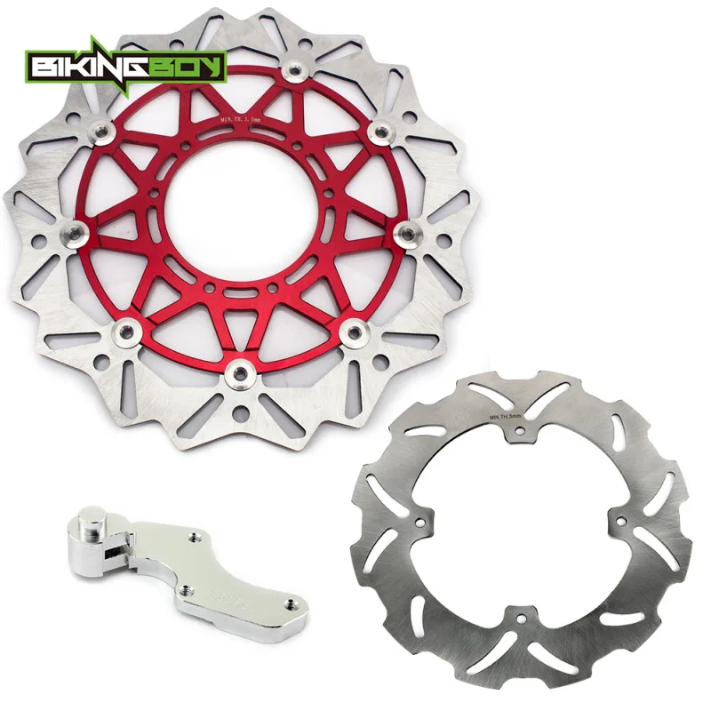 Передние и задние тормозные диски BIKINGBOY CR 125 250 R E 04 08 CRF 450 14 450X2004 2017 роторы