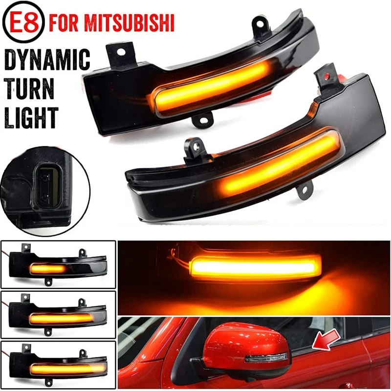

Dynamic LED Side Wing Mirror Turn Signal Light Indicator for Mitsubishi Outlander 2013-2020 Lancer 2016 8351A135