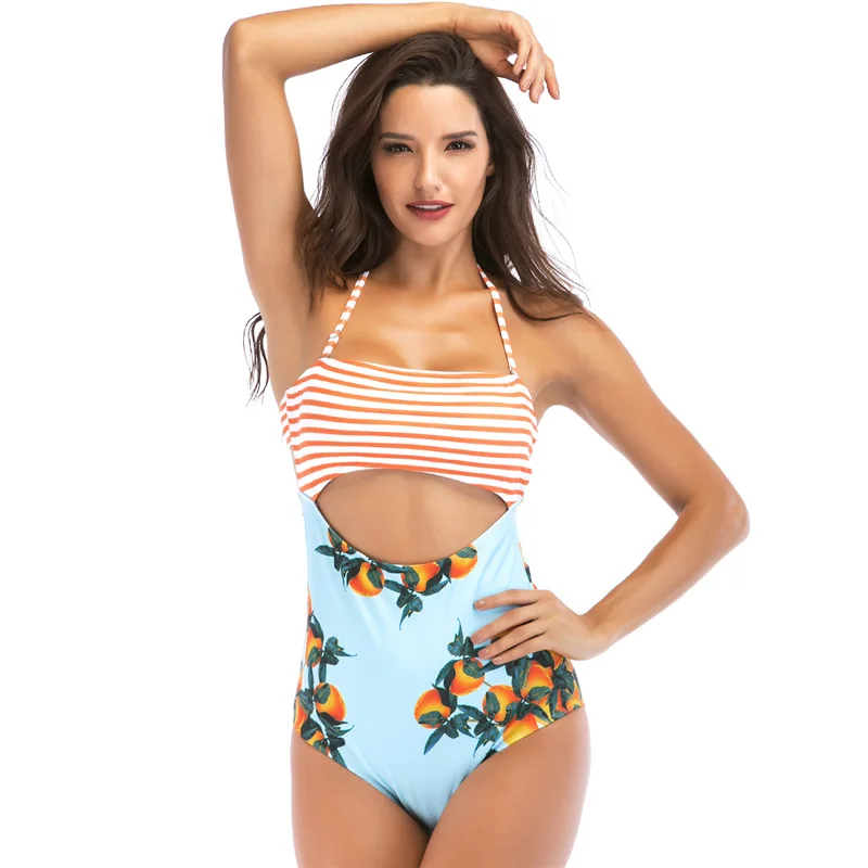 

Atuwill Bandeau High-waisted Bikini Sets Swimwear Women Sexy Retro Boho Print Tank Two Pieces Swimsuits 2021 Beach Bathing Suits