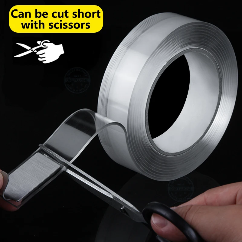 

Double-Sided Multifunctional Adhesive Nano Tape Traceless Washable Reusable Tapes Indoor Outdoor Removable Sticker Home Product