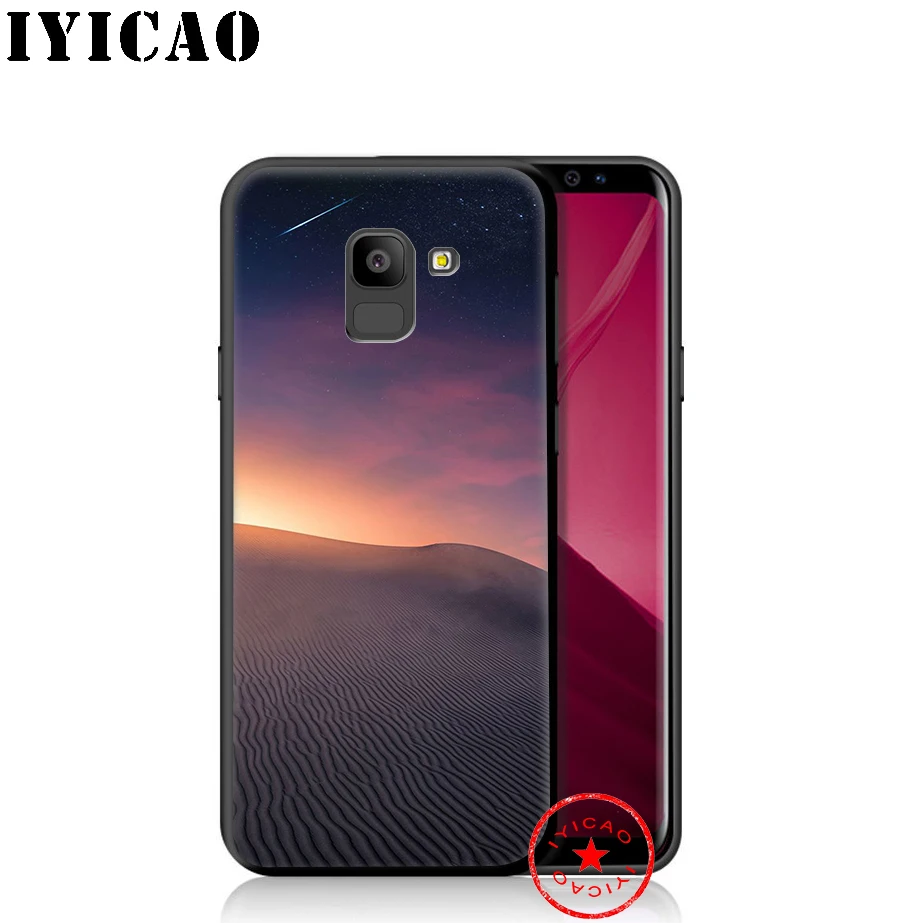 IYICAO пустыни звездного неба мягкий чехол для телефона samsung Galaxy A9 A8 A7 J6 A6 плюс 2018 A5 A3