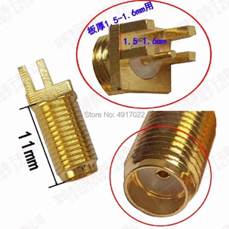 10 шт. разъем SMA Мама или мама (штырь) радиочастотный припой зажим для печатной