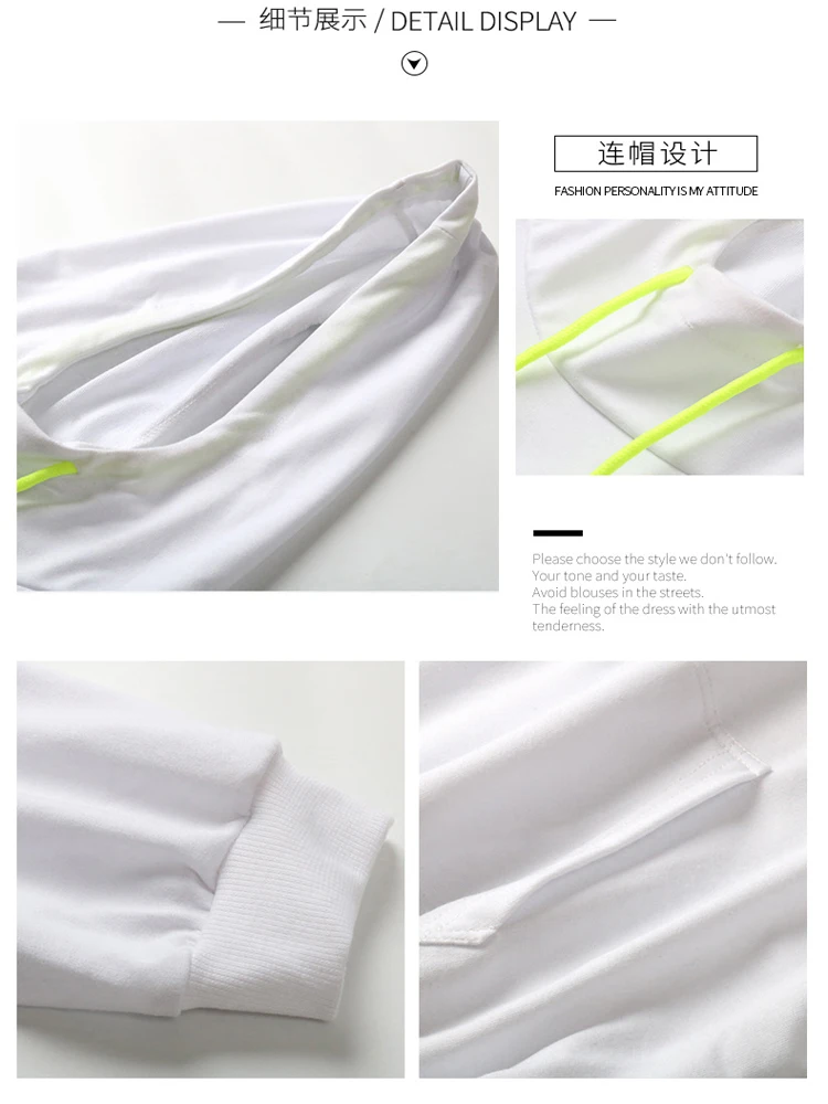 

Autumn 2020 Women's Solid Short Hoodie Letter Front Pocket Cropped hoodies