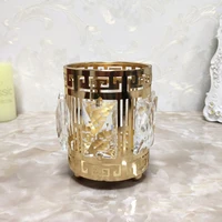 a round europe metal fantastic candelabra office accessories desk organizer for pencil cup classic chinese calligraphy holder