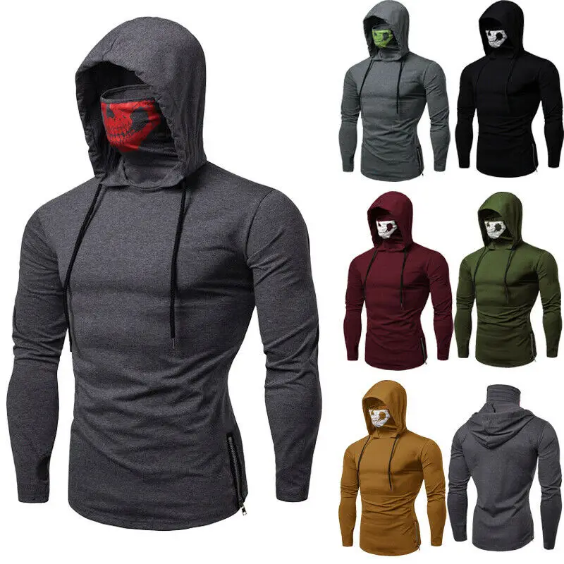 Мужская Повседневная тонкая толстовка в стиле хип хоп для - Цена: 604,81 руб.