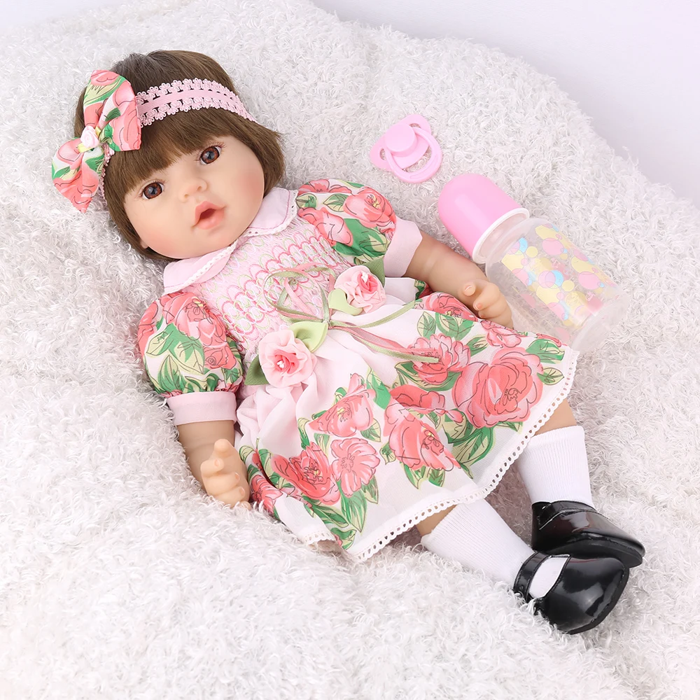 Кукла Reborn Baby 22 дюймов ткань тела силиконовый винил очаровательны реалистичные Bonecas девочка кукла Возрожденный силикон KAYDORA