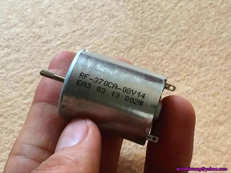 Абсолютно 370 микро двигатель постоянного тока RF-370CA 24*31 мм в диаметре, с сопротивлением 8V 7000 об/мин тихий мотор металлической щетки