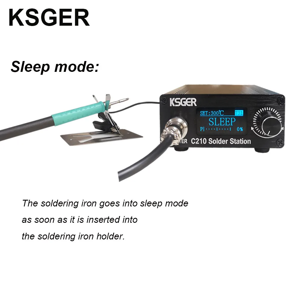 : KSGER CNB OLED паяльная станция C210 умный контроллер 13 дюймов Авто Режим сна 1s Быстрый