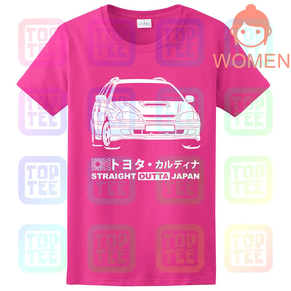 Women Rose GT-shirt Toyota Caldina GT-T ST215W '97-'99 футболка - Цвет: Women Rose