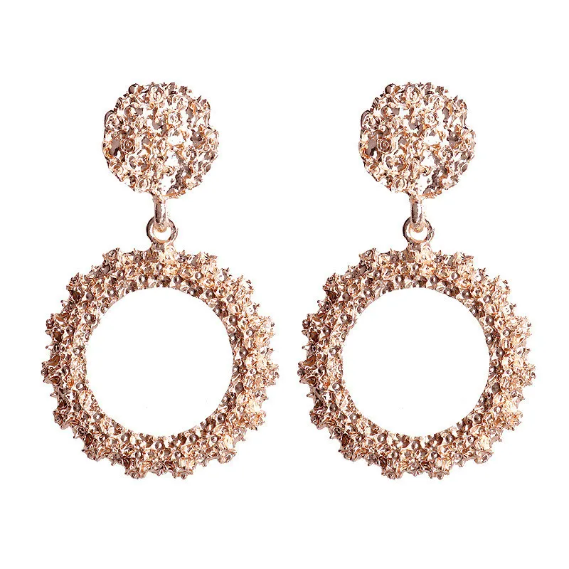 Винтажные висячие серьги с геометрическим рисунком для женщин большие