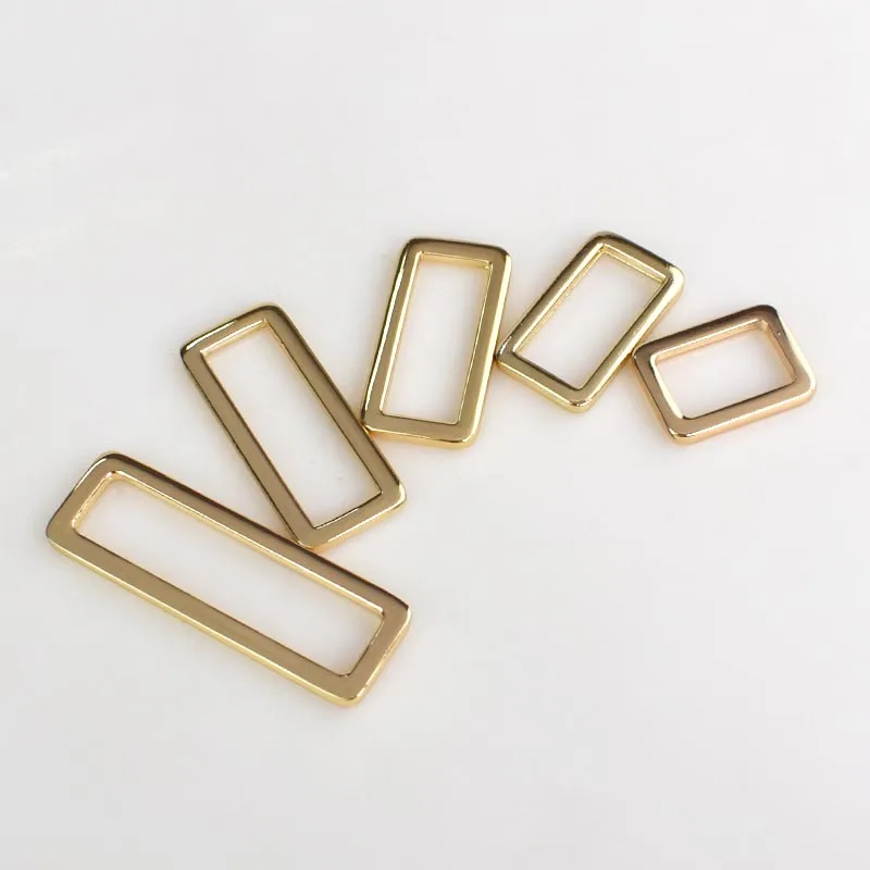 gold 5/10 шт. Meetee металлический мешок пряжки регулируемый ремень лямки застежка для рюкзак обувь с ремешком в виде буквы ошейник аксессуары «сделай сам» - Цвет: gold