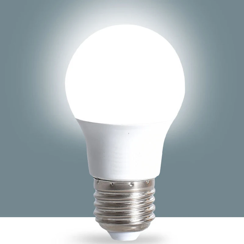 10 шт. светодиодный лампа постоянного тока/переменного тока 12V 24V 36V E27 3 Вт 6 9 12 15