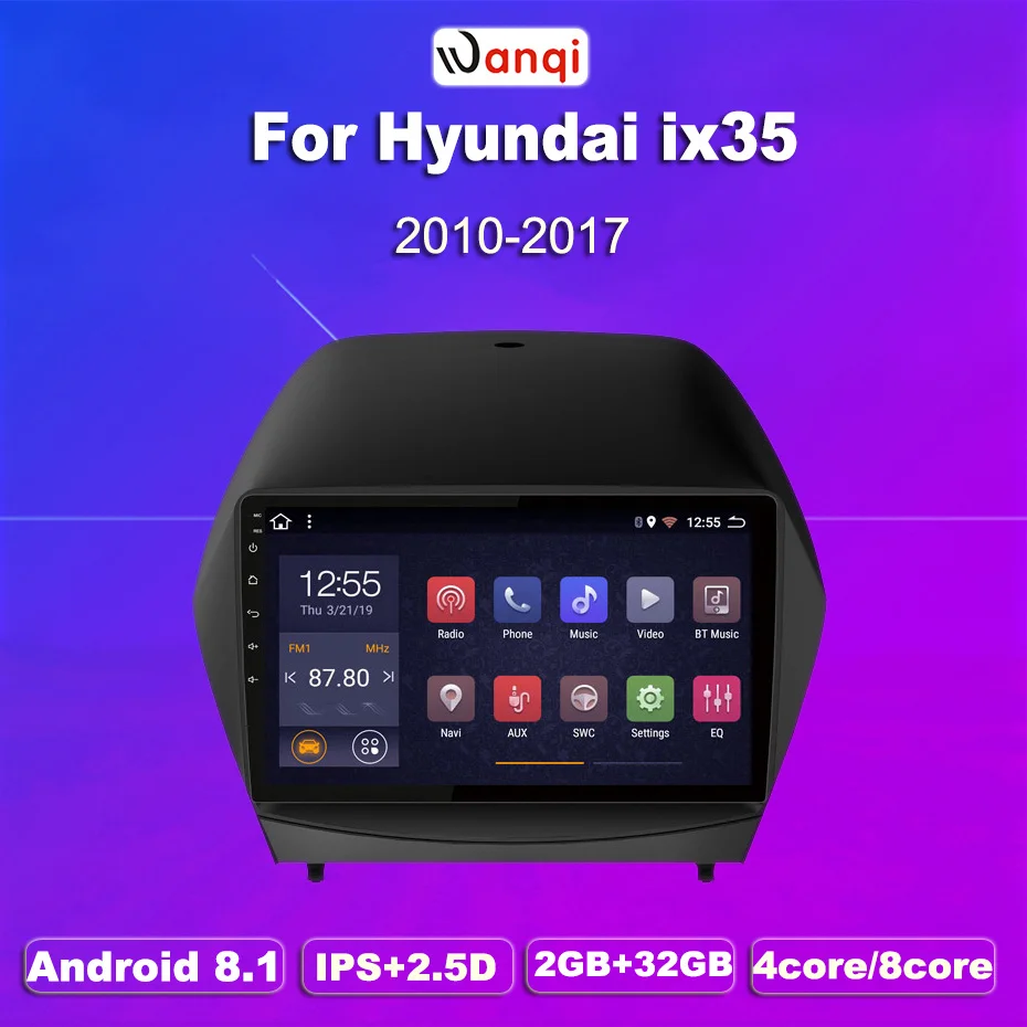 Автомобильный dvd-плеер 2 Гб ОЗУ 32 ПЗУ 9 дюймов android 8 1 радио для hyundai Tucson IX35 2010-2013