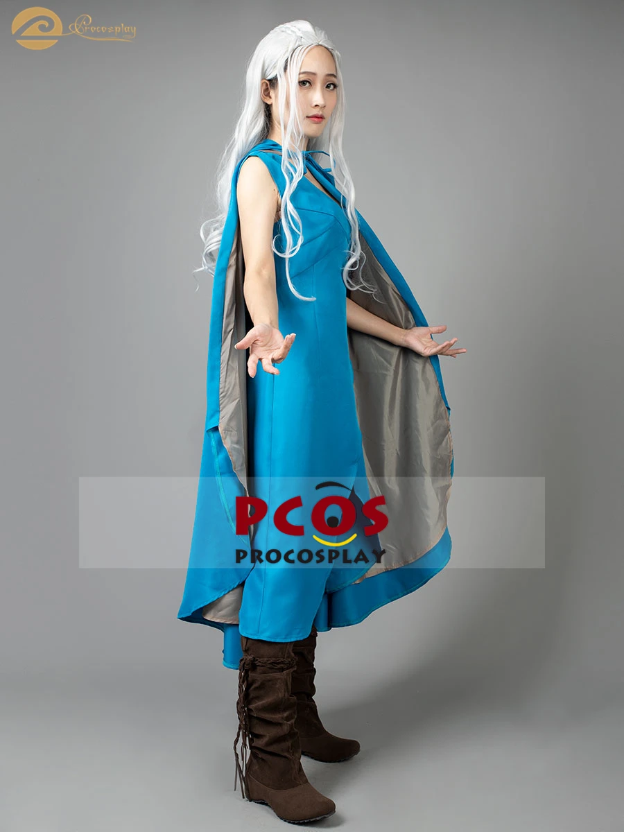 Новинка 2019 года! Костюм для косплея Procosplay _ Dragon Queen Daenerys Targaryen синий костюм mp004499 |