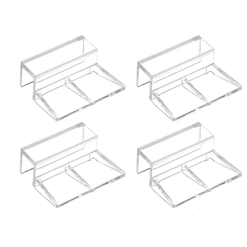 

4Pcs 6/8/10/12mm Fish Aquatic Pet Parts Aquarium Fish Tank Acrylic Clips Glass Cover Support Holders