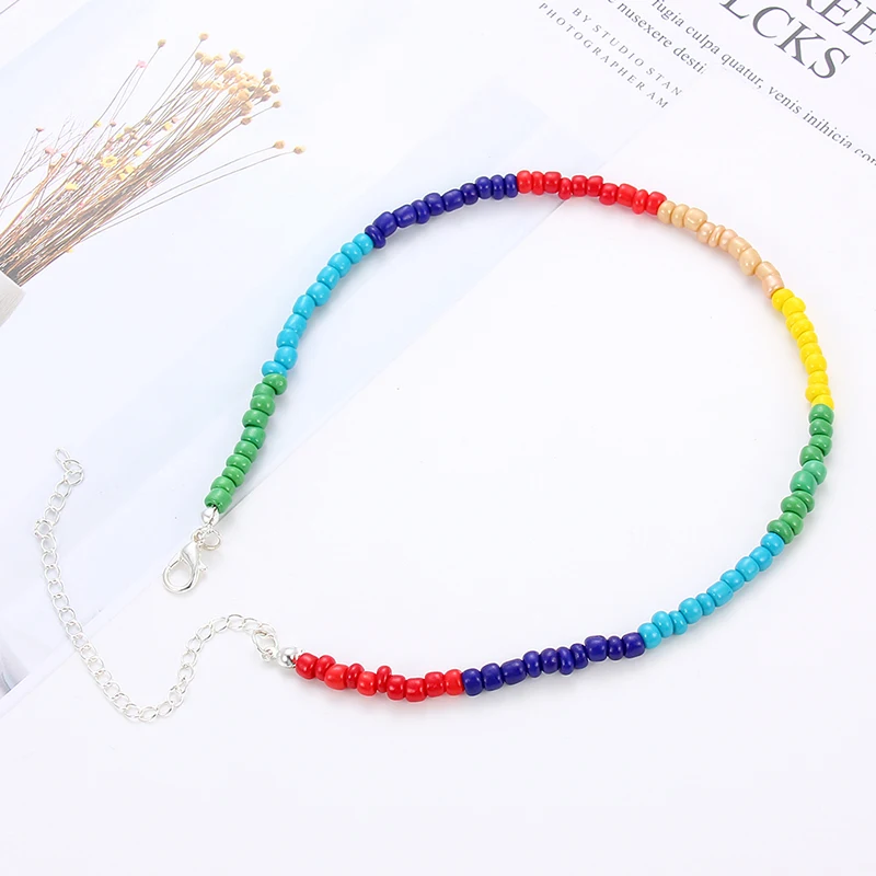 Пластиковые ожерелья Чокеры для воротника 1 шт. богемное короткое украшение