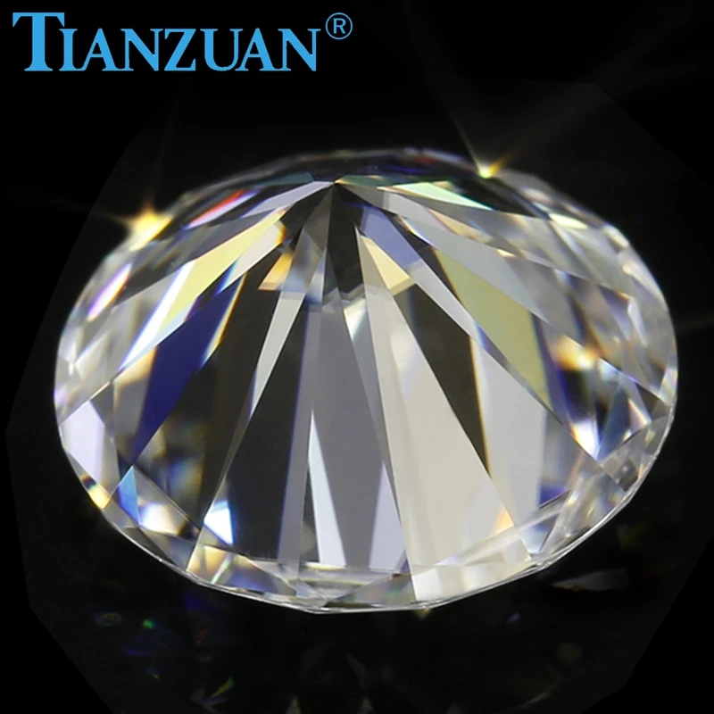 3 мм до 12 GH цвет белый круглый блестящий разрезанный Муассанит Сыпучие камни