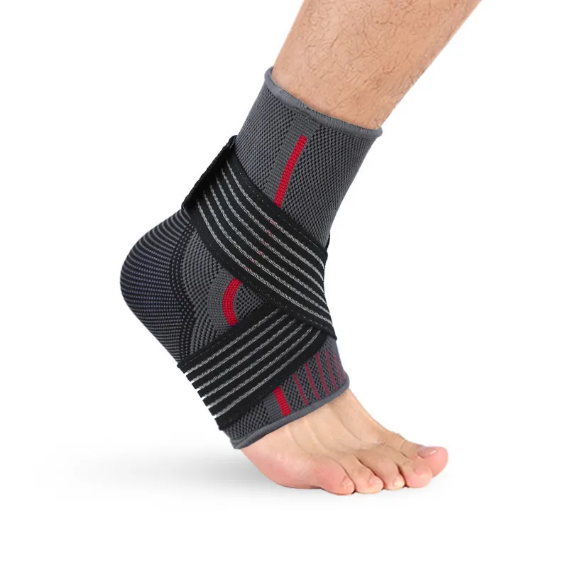 

New nylon fish silk entwined knitting ankle warmth, breathable, sprain protection, cold running, basketball, mountaineering