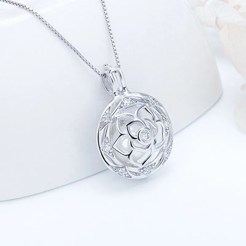 CLUCI реальные 925 пробы серебро Для женщин жемчуг подвеска Подвески Подвеска в