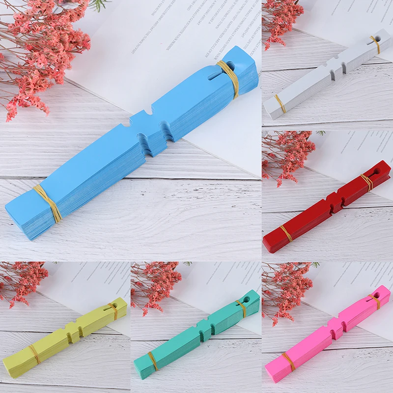 100 шт прочный твердый Цвет дерево орнамент Signage наклейки для садоводства