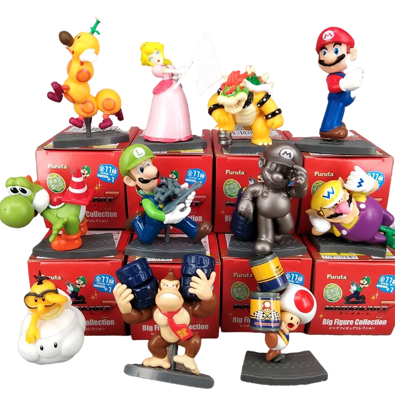 11 шт. Super Mario Bros Варио Супер Марио и Луиджи Теплозаправщик Йоши Koopalings Waluigi жаба в