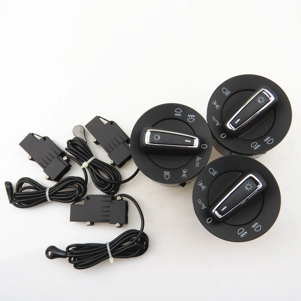 FHAWKEYEQ 3 комплекта переключатель Фары Ручка головного света + налобный фонарь