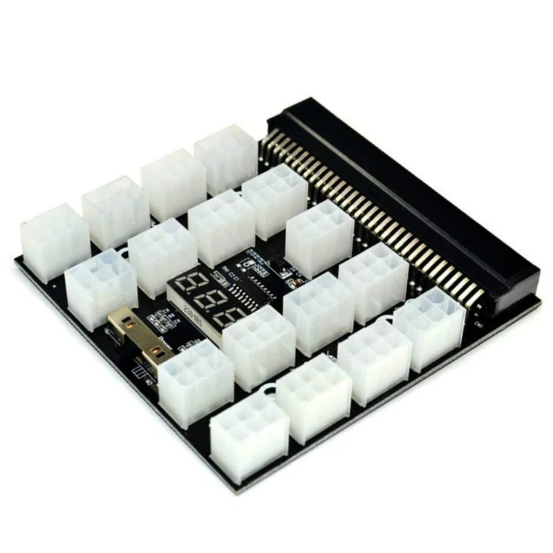 

Fully Compatible Upgrade Model Server Power Supply 64pin To 6pin Graphics Card Power Board 12v 17/12 Port Power Display