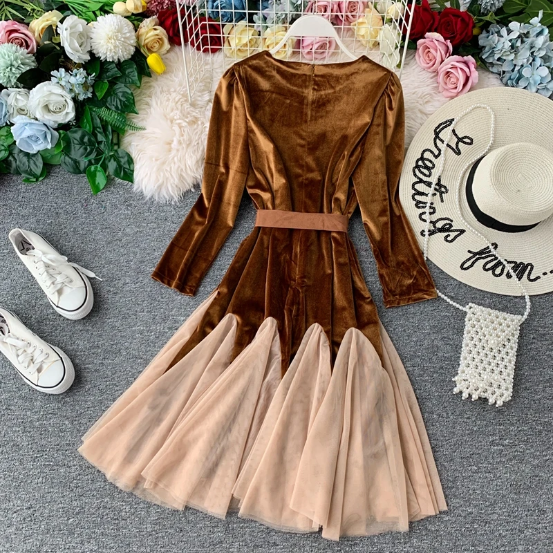 JoinYouth вечерние платья для женщин с бантом велюр элегантные длинные Vestidos