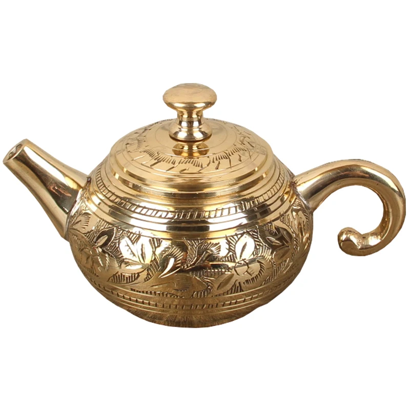 Мини кунг фу чайный горшок импортный Чистый медный набор чистая ручная работа