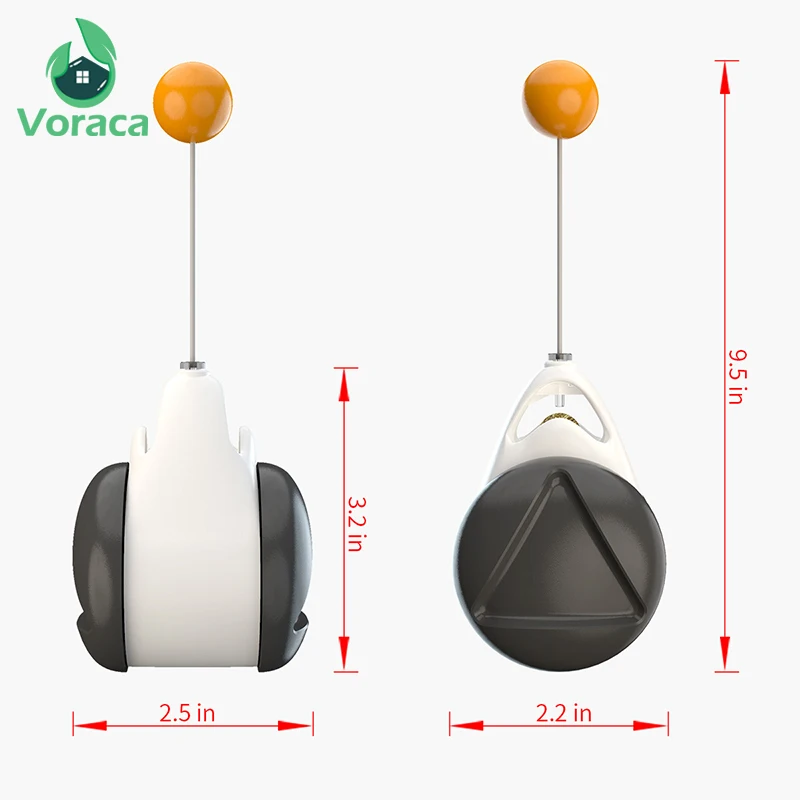 

Cat Toy with Wheels Smart Automatic Ball Rotating Attract Cat Toys Catnip Traning Feather Swing Toys Interactive Balance Car
