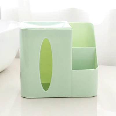 Green Пластиковая, для салфеток настольная коробка для хранения Домашний Органайзер инструменты для украшения простой тканевый чехол бумажный контейнер для полотенец - Цвет: Green