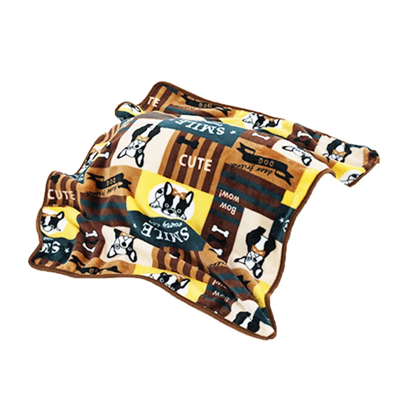 Модное фланелевое одеяло для домашних животных удобное покрывало с разноцветным