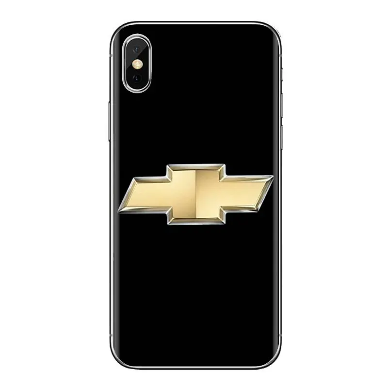 Soft Transparent Shell Covers For iPod Touch Apple iPhone 4 4S 5 5S SE 5C 6 6S 7 8 X XR XS Plus MAX car Chevrolet logo |