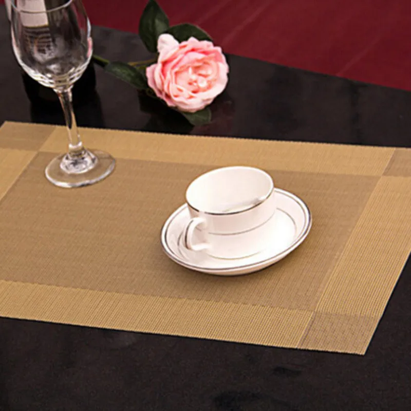 4 шт./лот модные подставки для обеденного стола из ПВХ коврики дисков чашек