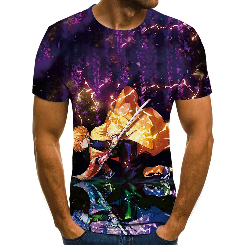 

2021 футболка с аниме «убийца демонов», дышащая футболка, топ, эстетика, молодость, жизнеспособность, романтический смешной, приталенный силу...