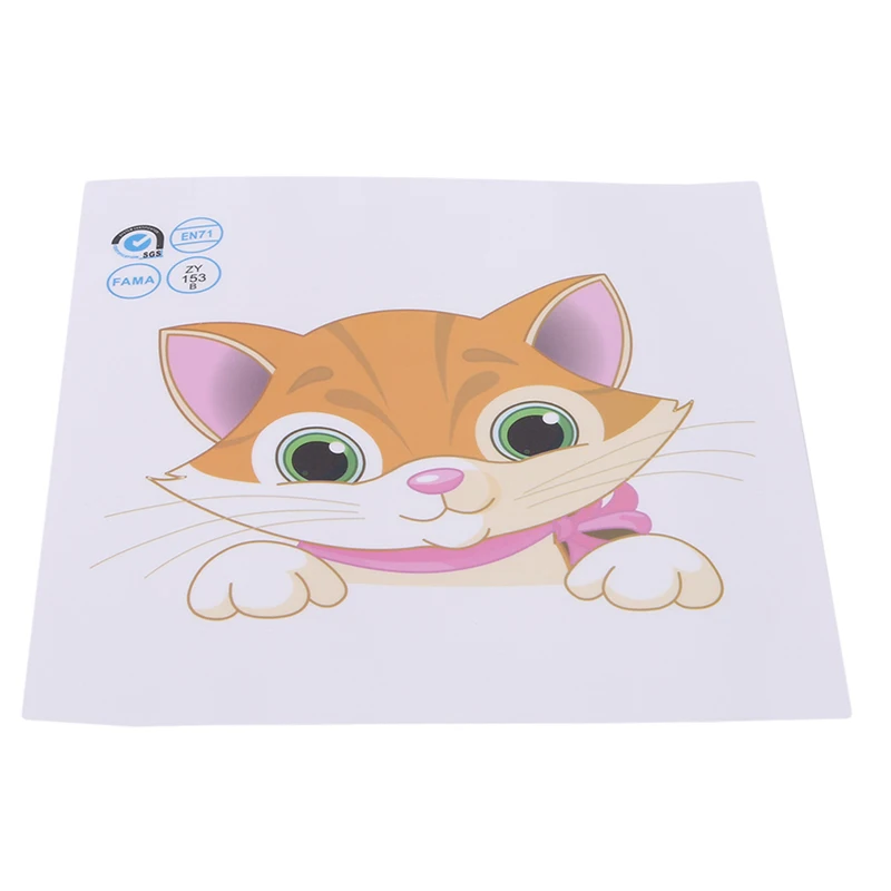 С принтом в виде слона для кошки панды жирафа светильник переключатель наклейки