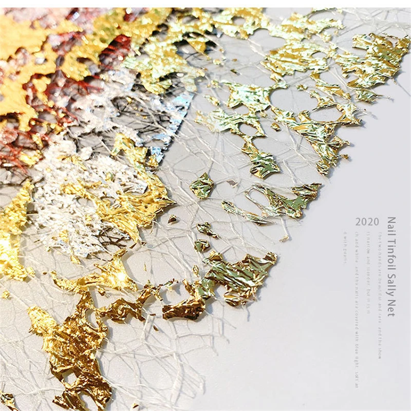 

1PC Gold/Sliver/Copper Foil Art Craft Paper Leaf Leaves Sheets Bulk Foil Paper Leaves For Gilding DIY Nail Flake ArManicure Tool