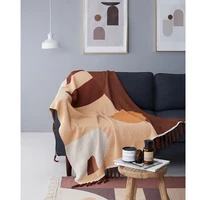 geometric sofa leisure blanket ethnic style line blanket tapestry throw blanket chunky knit blanket blankets home decor